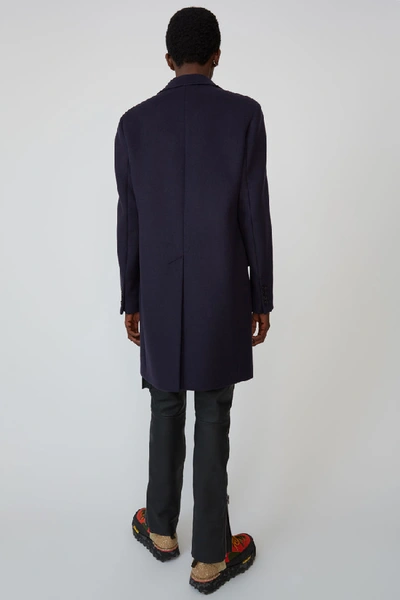 Shop Acne Studios Classic Coat Dark Navy