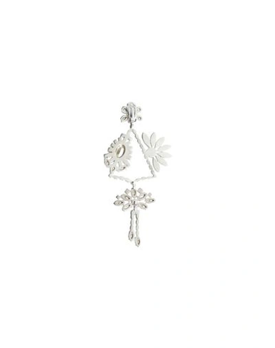 Shop Burberry Earring In Silver