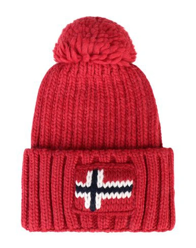 Shop Napapijri Hat In Red