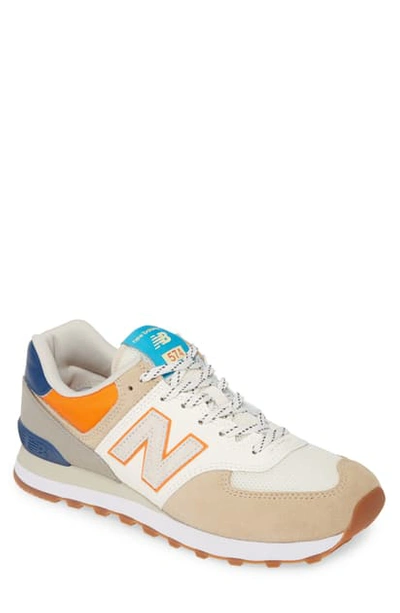 Shop New Balance 574 Sneaker In Tan Suede