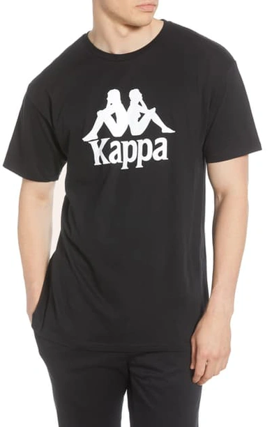 Shop Kappa Authentic Estessi Logo T-shirt In Black