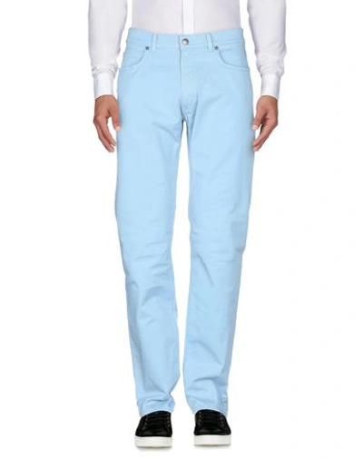 Shop Trussardi Jeans 5-pocket In Sky Blue
