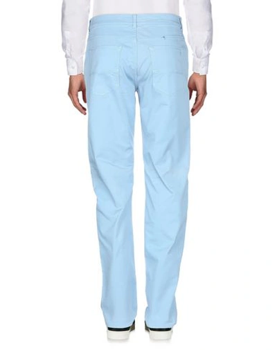 Shop Trussardi Jeans 5-pocket In Sky Blue