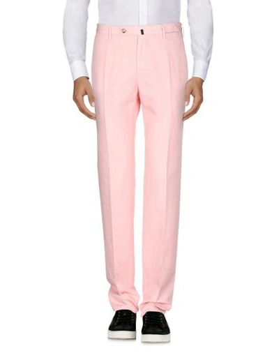 Shop Incotex Casual Pants In Pink