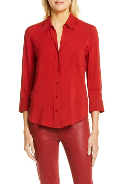 Shop L Agence Ryan Blouse In Redstone