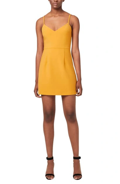 Shop French Connection Whisper V-neck Minidress In Tuscan Sun