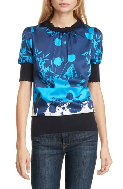 Shop Ted Baker Mehino Bluebell Sweater In Navy