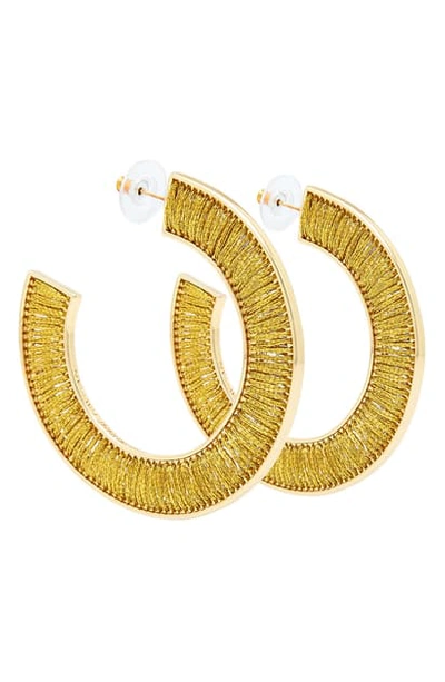 Shop Mignonne Gavigan Fiona Hoop Earrings In Gold