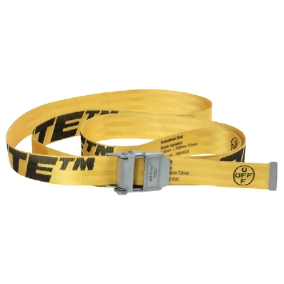 Pre-owned Off-white 2.0 Industrial Belt Yellow/black