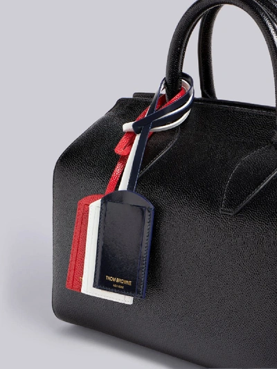 Shop Thom Browne 3-tag Double-handle Bag In Black