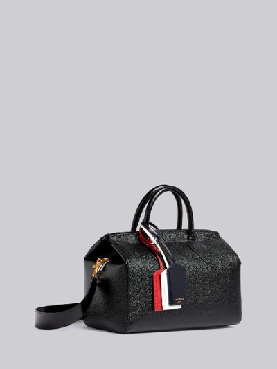 Shop Thom Browne 3-tag Double-handle Bag In Black
