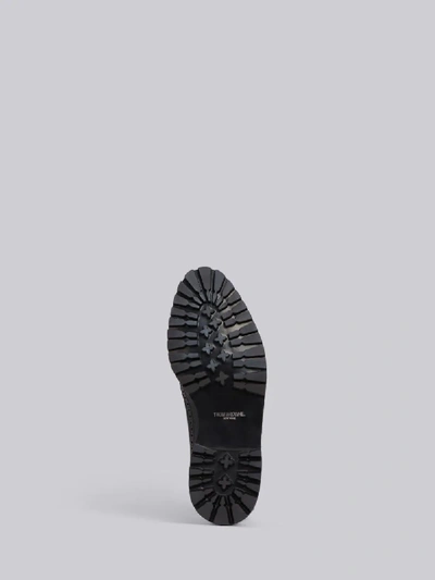 Shop Thom Browne Tri-stripe Heel Brogues In Black