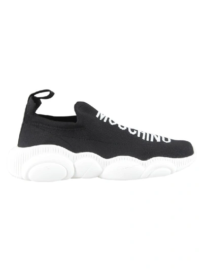 Shop Moschino Sneakers In Nero