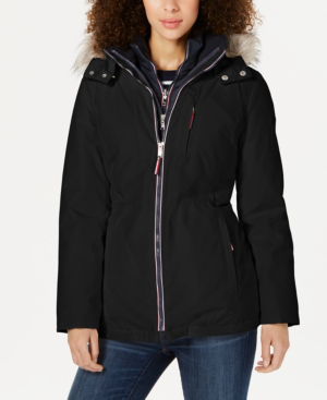 tommy hooded parka jacket