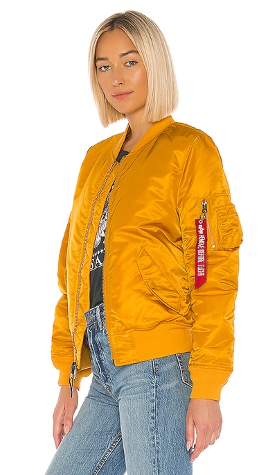 Shop Alpha Industries Ma In Golden Yellow