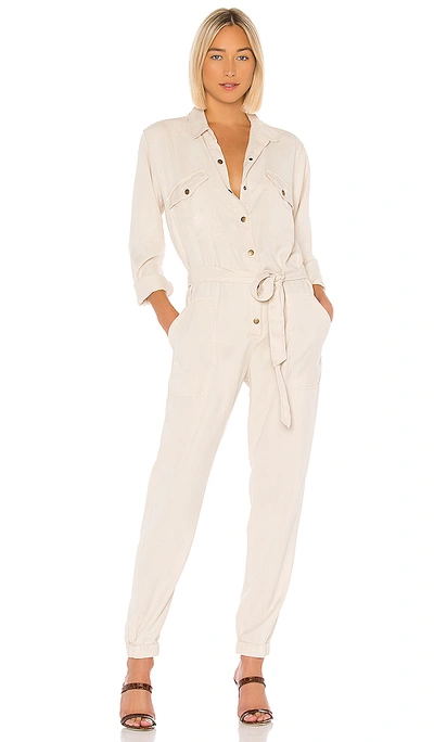 Shop Yfb Clothing Golly Jumpsuit In Ivory. In Sea Salt