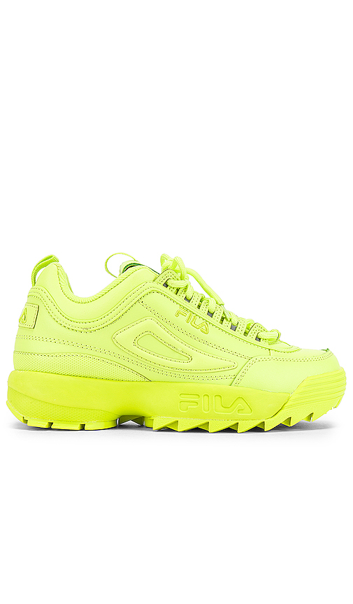 yellow disruptor fila