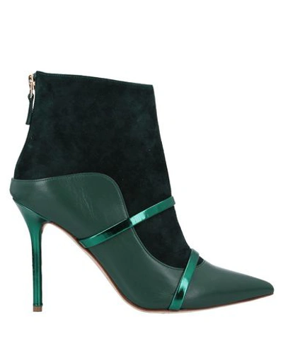 Shop Malone Souliers Woman Ankle Boots Green Size 8.5 Soft Leather