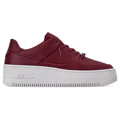 Shop Nike Women's Air Force 1 Sage Xx Low Casual Shoes In Red