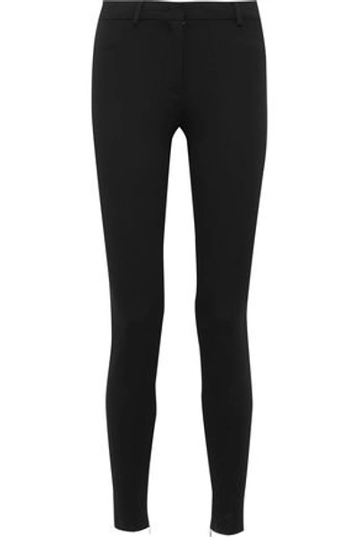 Shop Emilio Pucci Woman Stretch-cady Skinny Pants Black