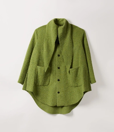 Shop Vivienne Westwood Hals Coat Green Melange