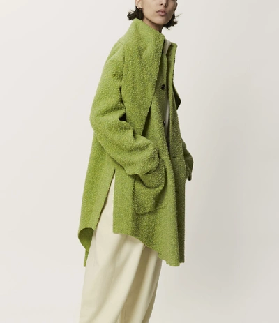 Shop Vivienne Westwood Hals Coat Green Melange