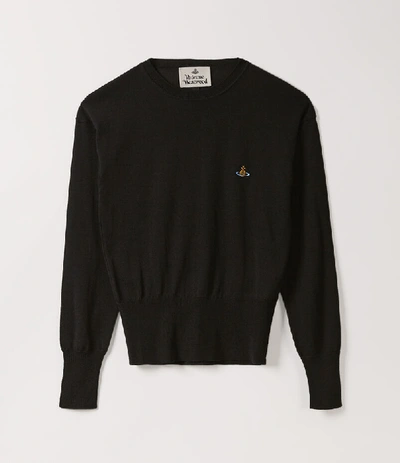 Shop Vivienne Westwood Classic Knit Sweater Black