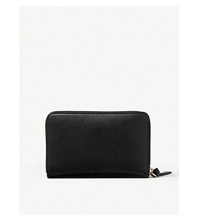 Shop Jimmy Choo Christie Medium Leather Wallet In Black