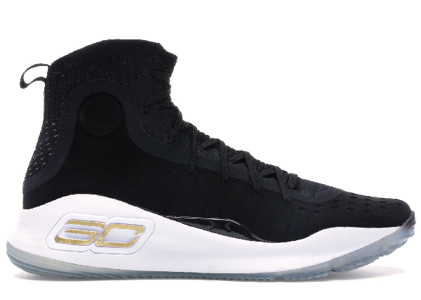 curry 4 black white gold