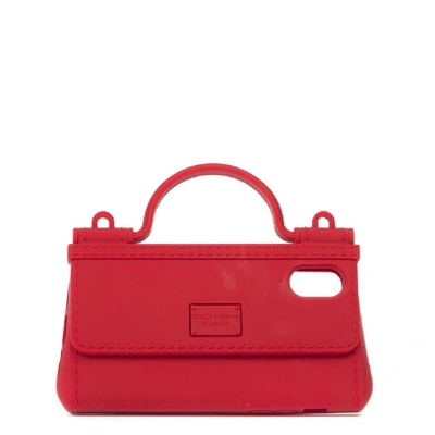 Shop Dolce & Gabbana Iphone X/xs Phonecase Handbag In Red