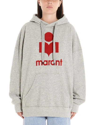 Shop Isabel Marant Étoile Logo Hoodie In Grey