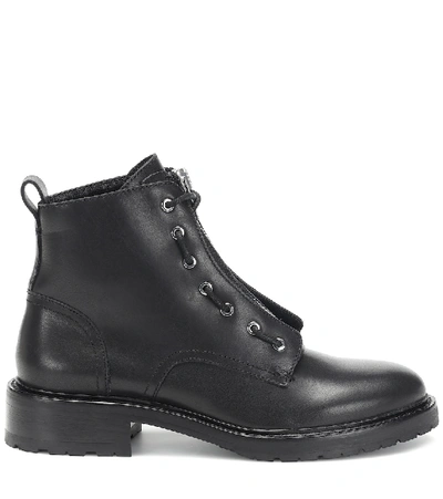 Shop Rag & Bone Cannon Leather Ankle Boots In Black