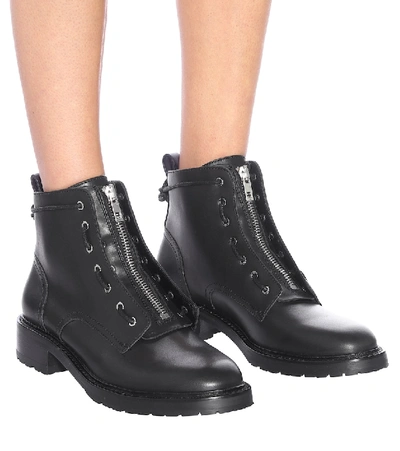 Shop Rag & Bone Cannon Leather Ankle Boots In Black