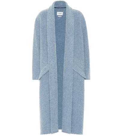 Shop Isabel Marant Étoile Faby Maxi Cardigan In Blue