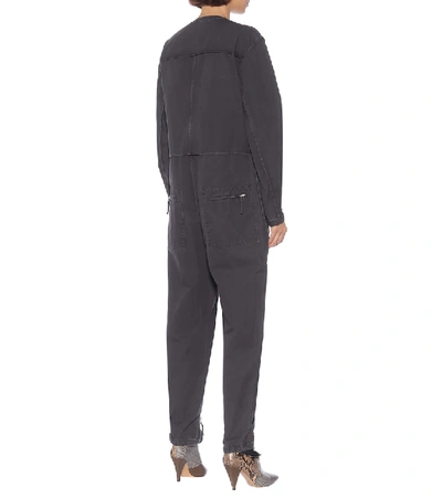 Shop Isabel Marant Étoile Leiko Cotton Jumpsuit In Black