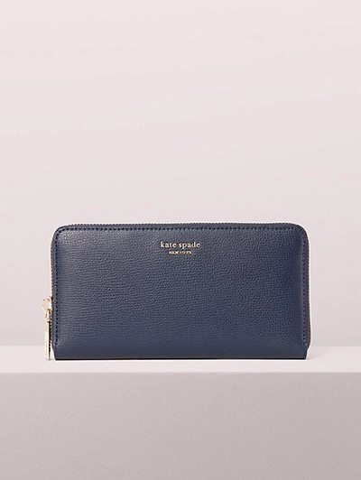 Shop Kate Spade Sylvia Large Continental Wallet In Blazer Blue