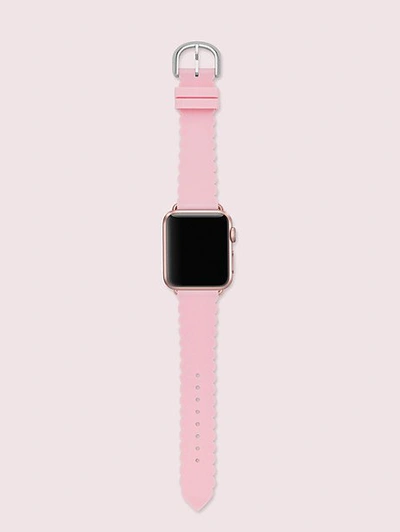 Shop Kate Spade Pink Scallop Silicone 38/40mm Apple Watch® Strap