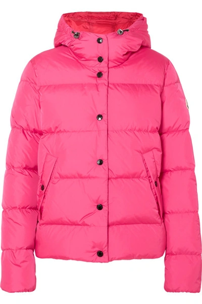 Shop Moncler Quilted Shell Down Jacket In Pink