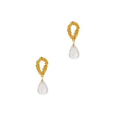 Shop Alighieri The Initial Spark 24kt Gold-plated Drop Earrings