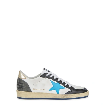Shop Golden Goose Gg Ball White Leather Sneakers