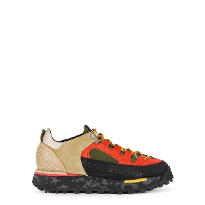 Shop Acne Studios Berton Multicoloured Hiking Sneakers