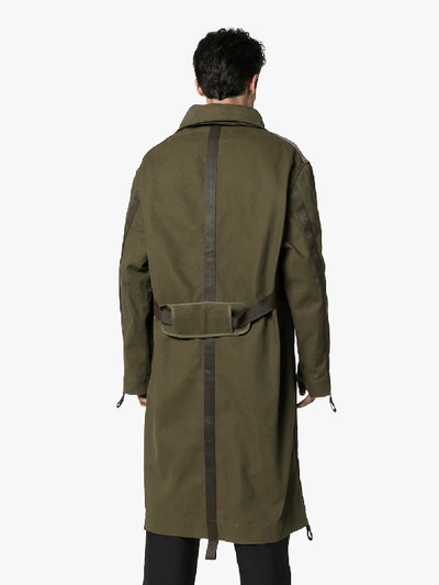 Shop Boramy Viguier Pocket Detail Parka Coat In Green