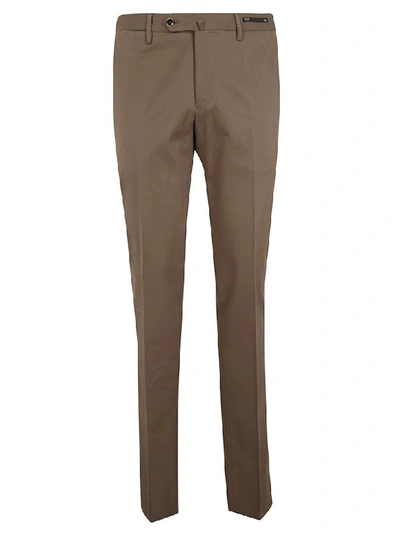 Shop Pt01 Straight Leg Trousers In Brown