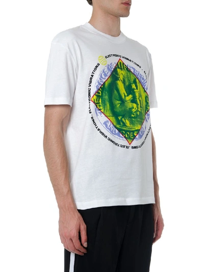 Shop Mcq By Alexander Mcqueen White Cotton Printed T Shirt