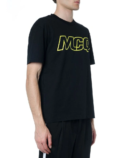Shop Mcq By Alexander Mcqueen Black Cotton T Shirt With Logo