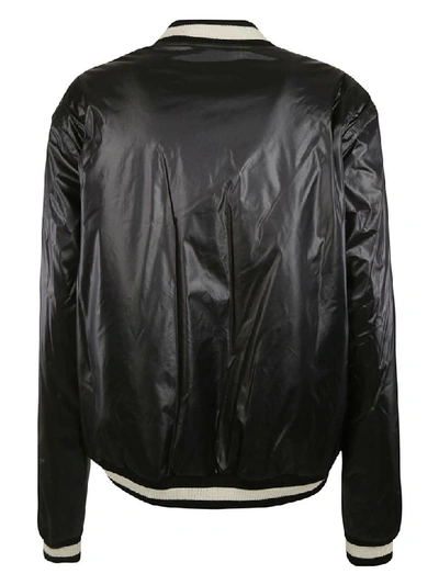 Shop Saint Laurent Zipped Jacket In Black