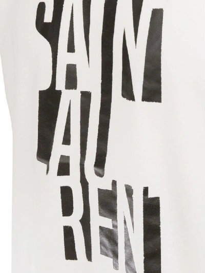 Shop Saint Laurent T-shirt  In White
