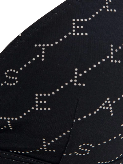 Shop Stella Mccartney Monogram Bikini Top In Black