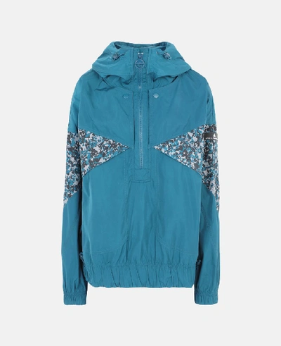 Shop Stella Mccartney Blue Blue Light Training Jacket