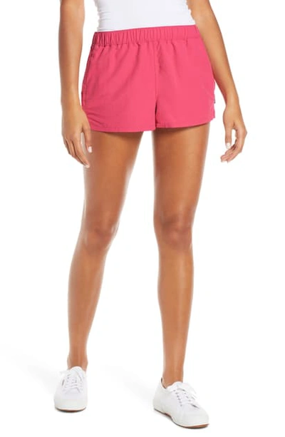 Shop Patagonia Barely Baggies Shorts In Reef Pink